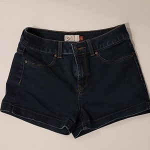 Classic Dark Denim Shorts